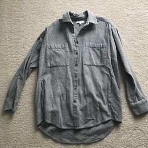 Gray Madewell Button Up with Pockets (S)